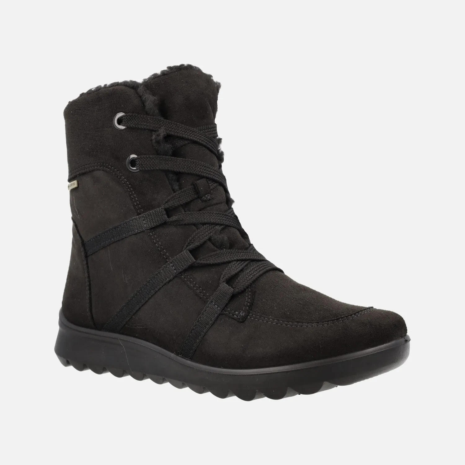 BOTINES NEGROS DE CORDONES CON MEMBRANA GORETEX