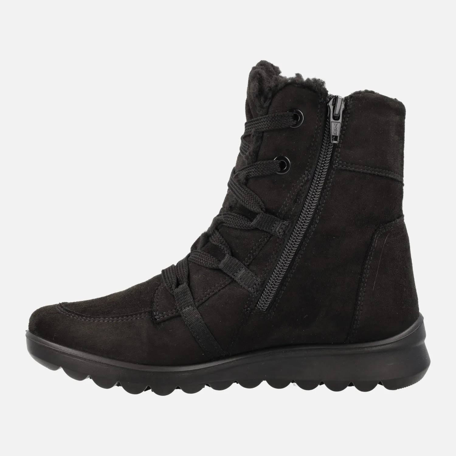 BOTINES NEGROS DE CORDONES CON MEMBRANA GORETEX