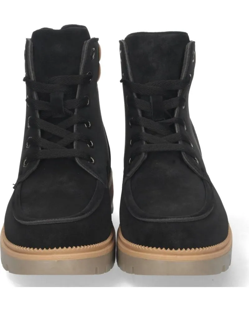 Botines PUNTOSALAO  de Mujer BOTAS BAJAS DE MONTANA NEGRAS CON CORDONES PARA MUJER  VARIOS COLORES