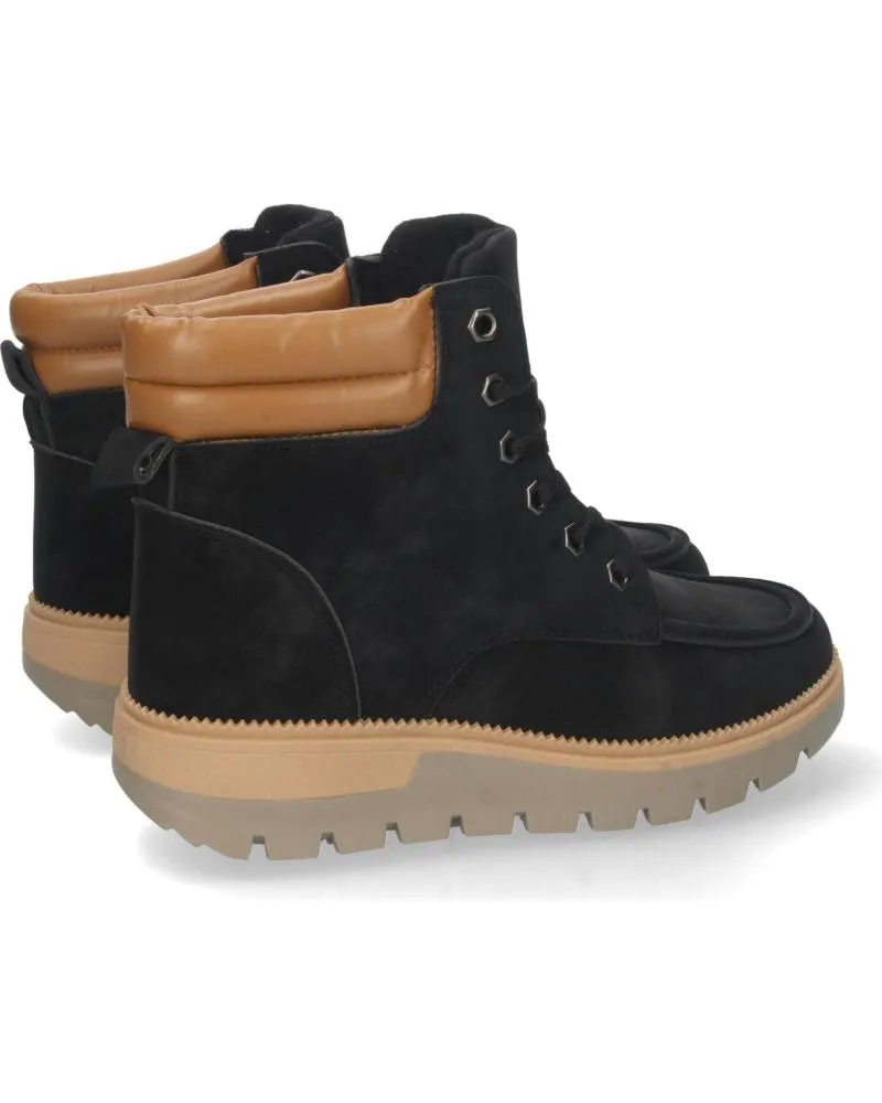 Botines PUNTOSALAO  de Mujer BOTAS BAJAS DE MONTANA NEGRAS CON CORDONES PARA MUJER  VARIOS COLORES