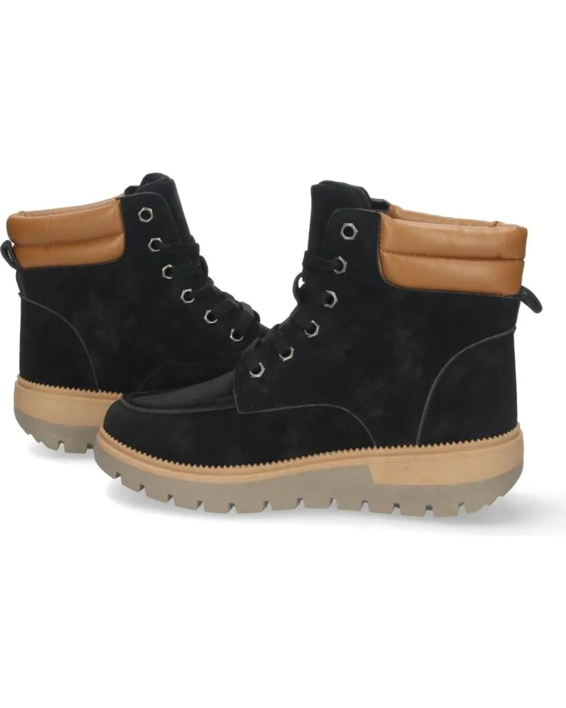 Botines PUNTOSALAO  de Mujer BOTAS BAJAS DE MONTANA NEGRAS CON CORDONES PARA MUJER  VARIOS COLORES