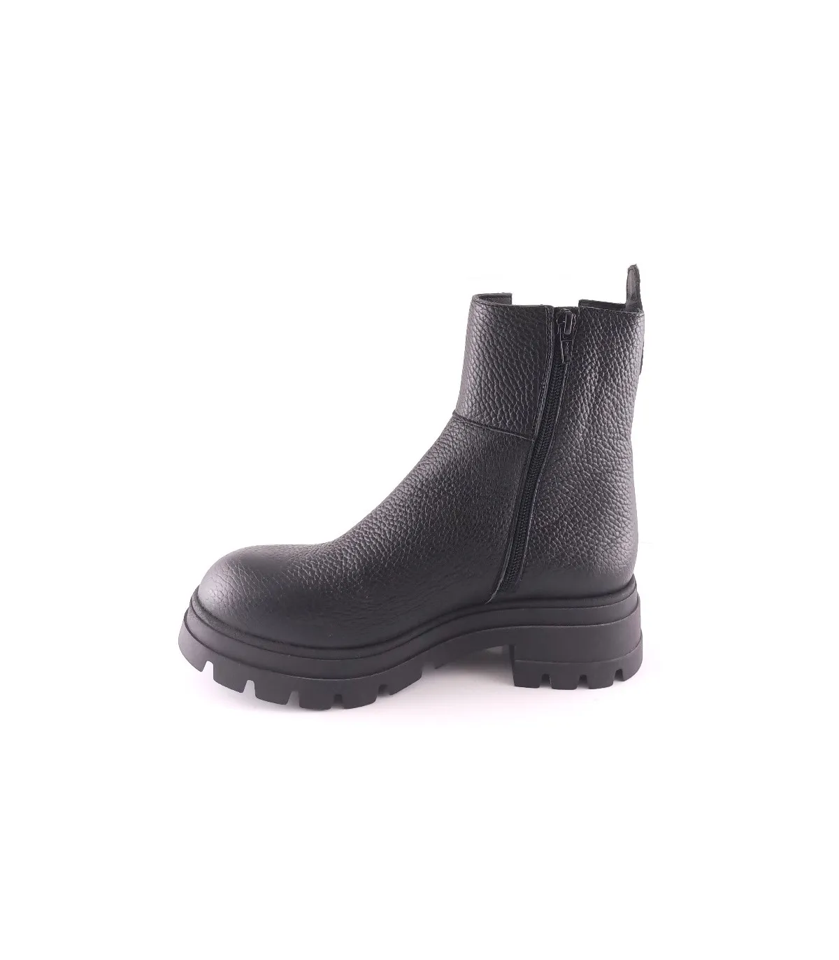 Botín chelsea para mujer en piel negra