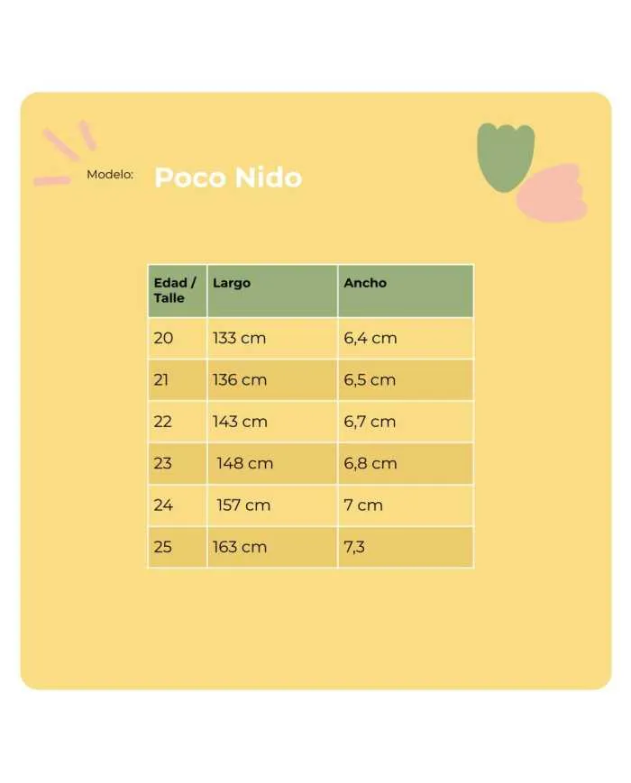 Botín Poco Nido Negro con cordones