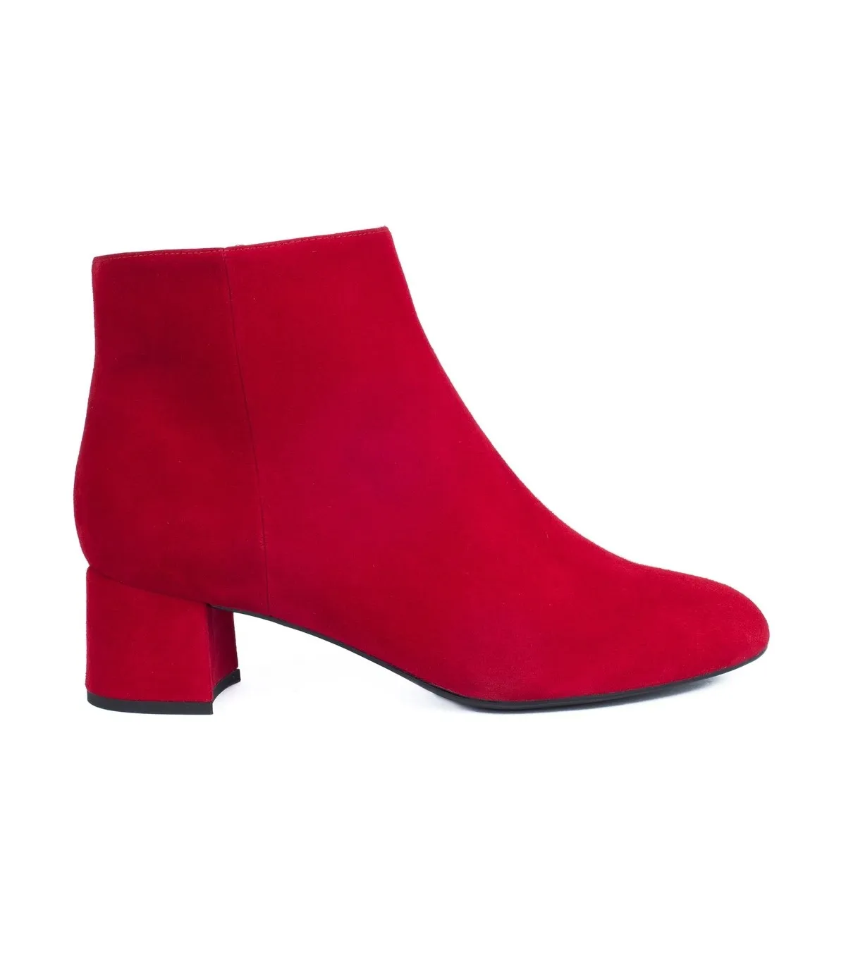 Botín rojo con tacón