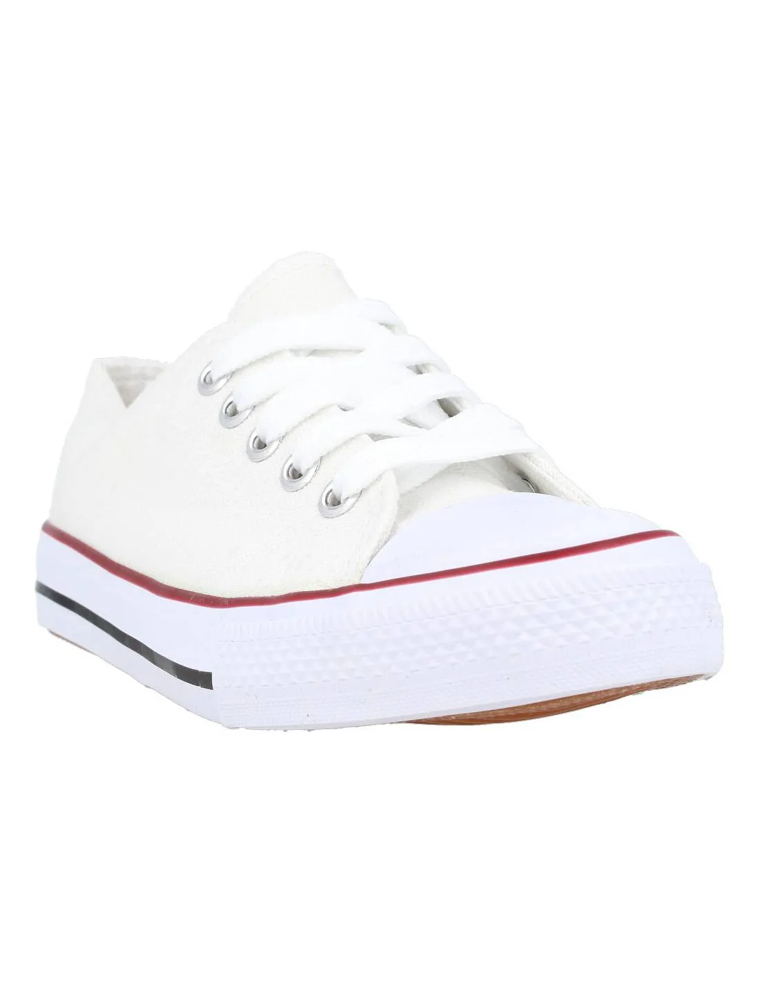 BUBBLE KIDS  LONA CASUAL CORDONES BLANCO