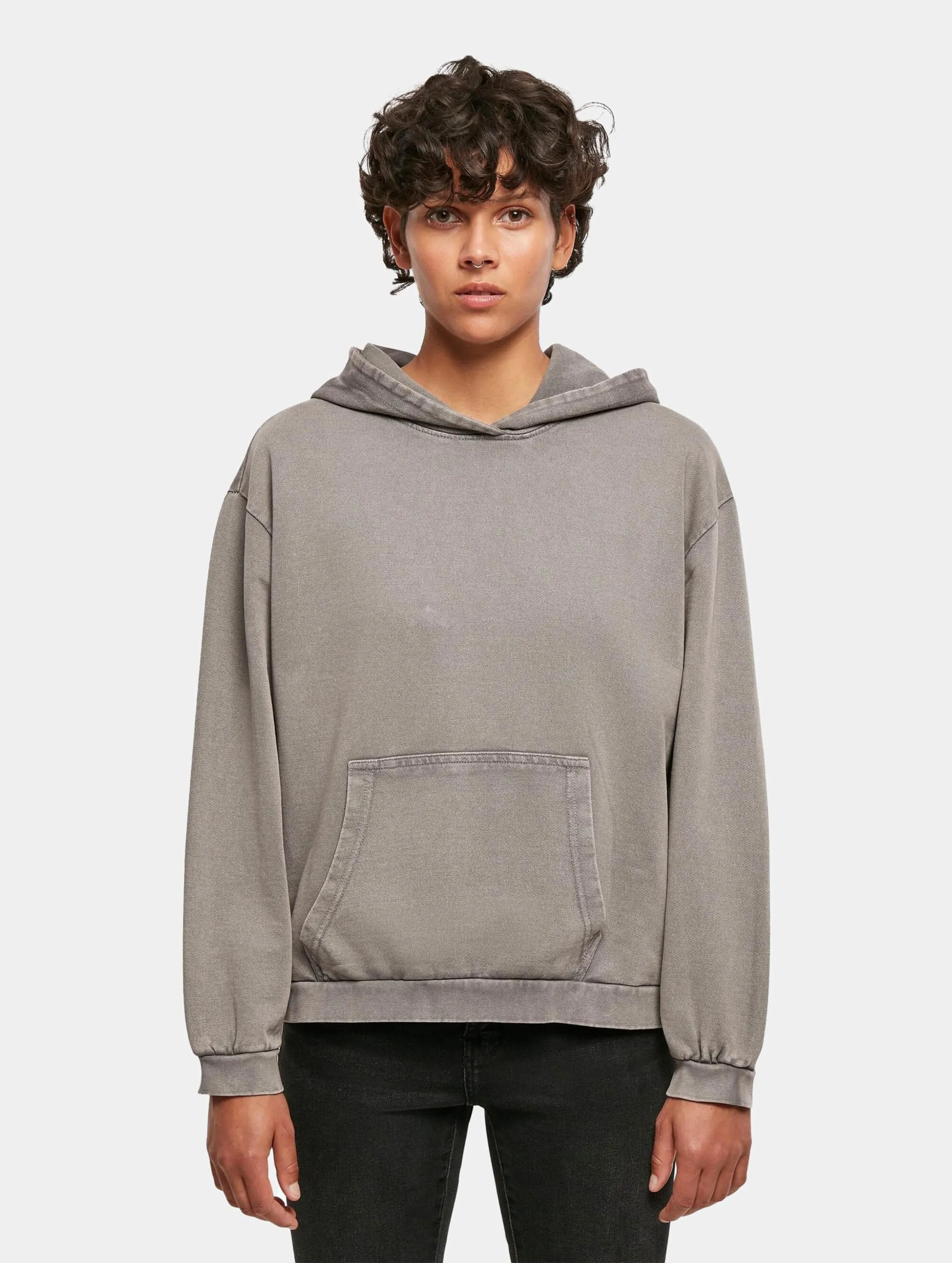 Build Your Brand Ladies Acid Washed Oversize
