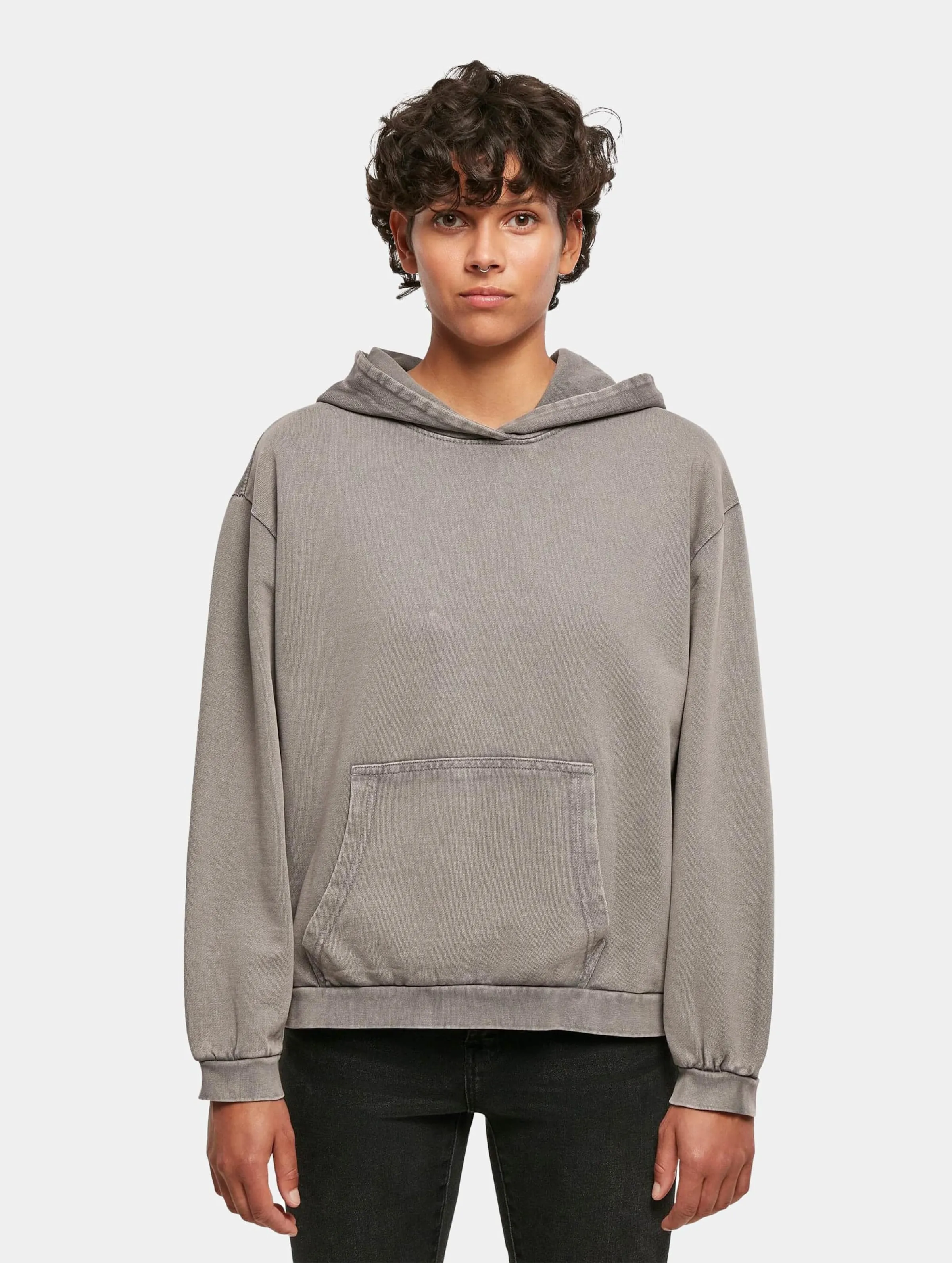 Build Your Brand Ladies Acid Washed Oversize
