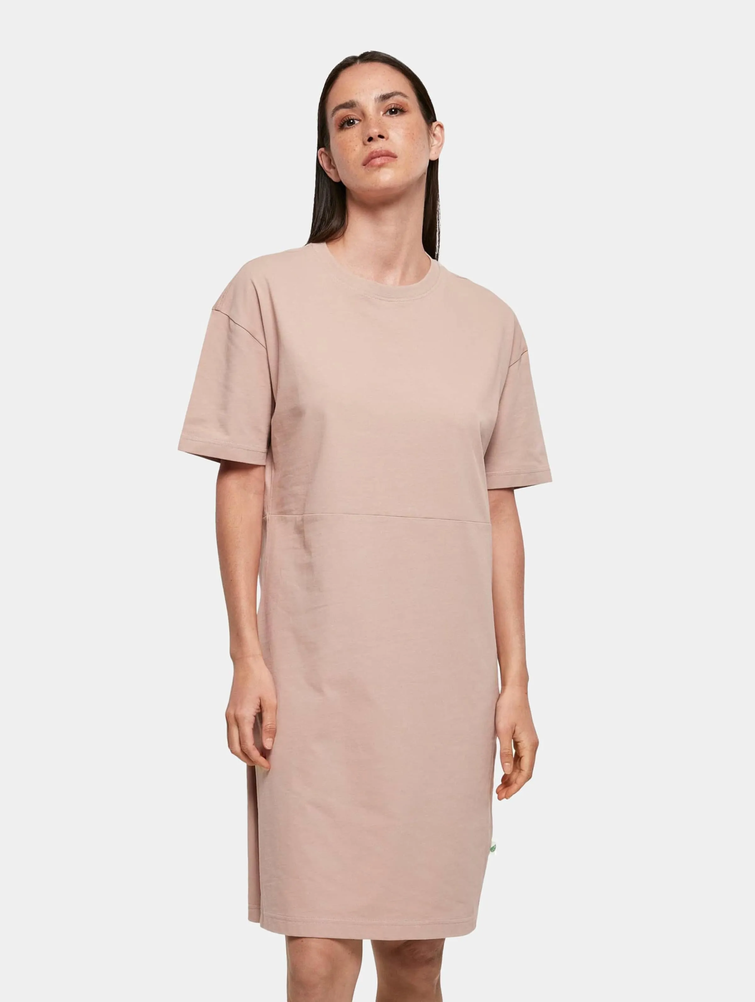 Build Your Brand Ladies Organic Oversized Slit Tee