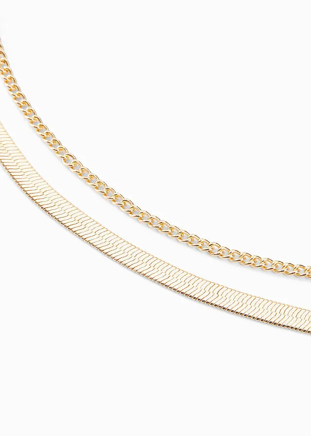 Cadena oro metálico