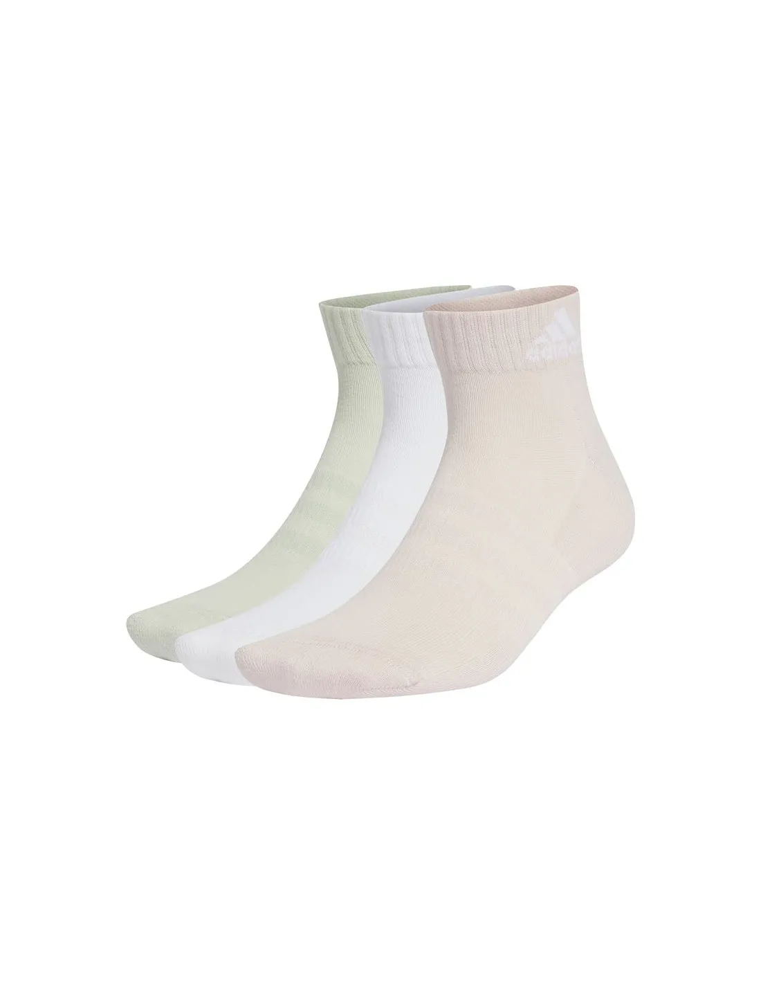 Calcetines adidas Cushioned Sportswear Ankle 3 Pair Pack Infantil Blanco