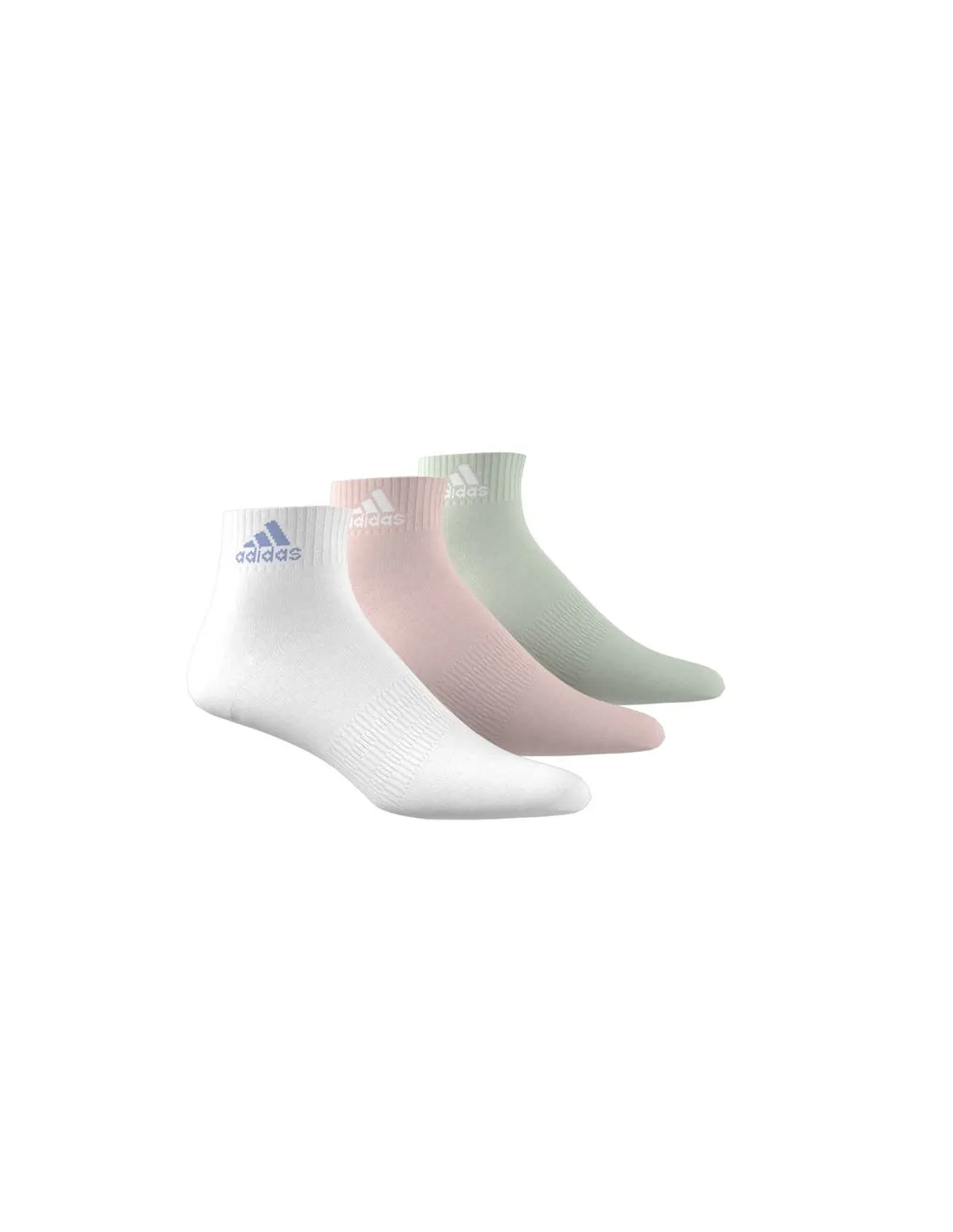 Calcetines adidas Cushioned Sportswear Ankle 3 Pair Pack Infantil Blanco