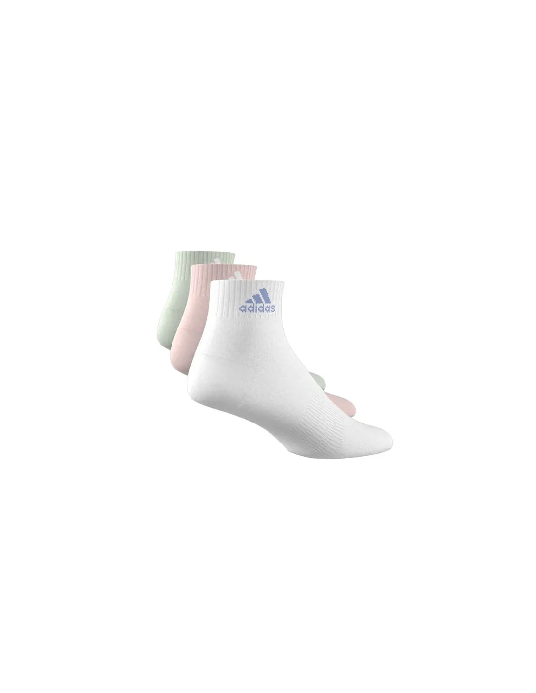 Calcetines adidas Cushioned Sportswear Ankle 3 Pair Pack Infantil Blanco