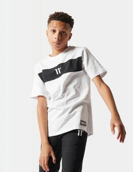 CAMISETA 11 DEGREES JR COLOUR BLOCK  WHITE / BLACK