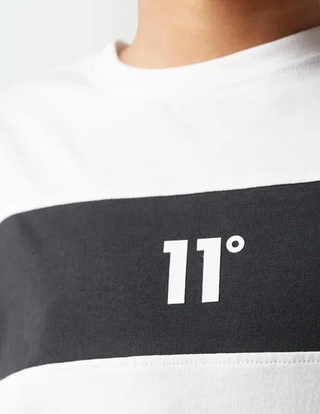 CAMISETA 11 DEGREES JR COLOUR BLOCK  WHITE / BLACK