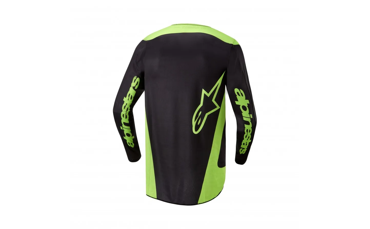 CAMISETA ALPINESTARS FLUID LURV NEGRO AMARILLO FLUOR |3762024168|
