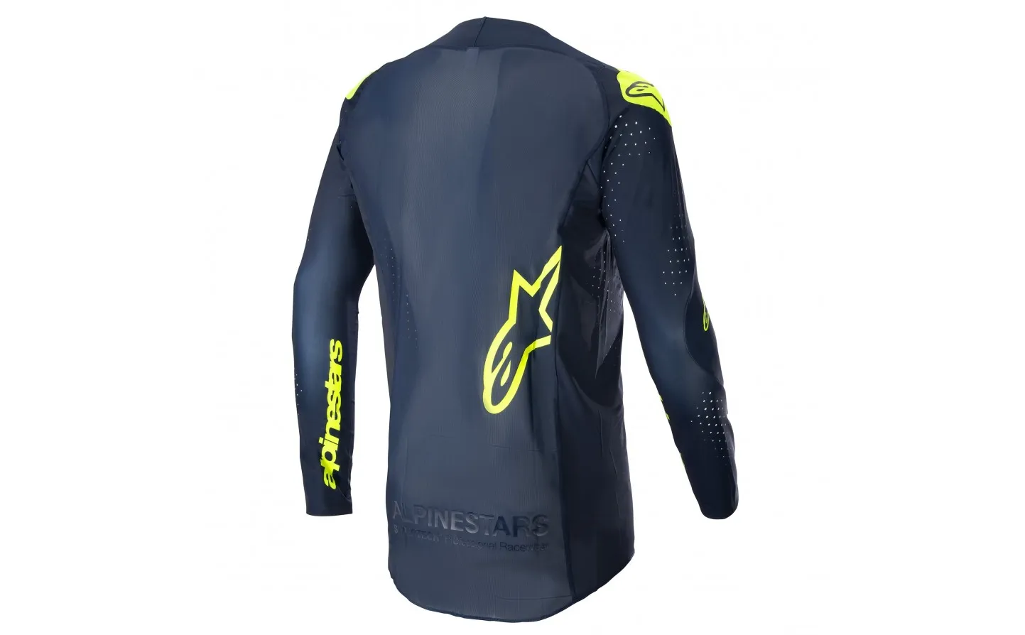 CAMISETA ALPINESTARS SUPERTECH BRUIN NIGHT NAVY AMARILLO FLUOR |37606237455|