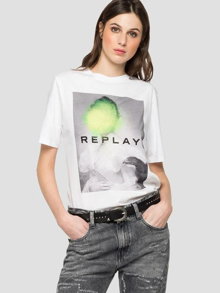 CAMISETA ESTAMPADO FOTOGRAFICO REPLAY
