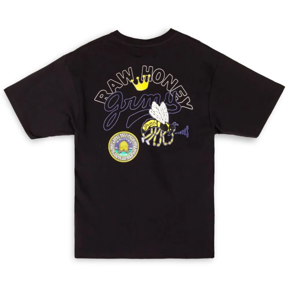CAMISETA GRIMEY "HIVE" HEAVYWEIGHT  BLACK | FALL 22