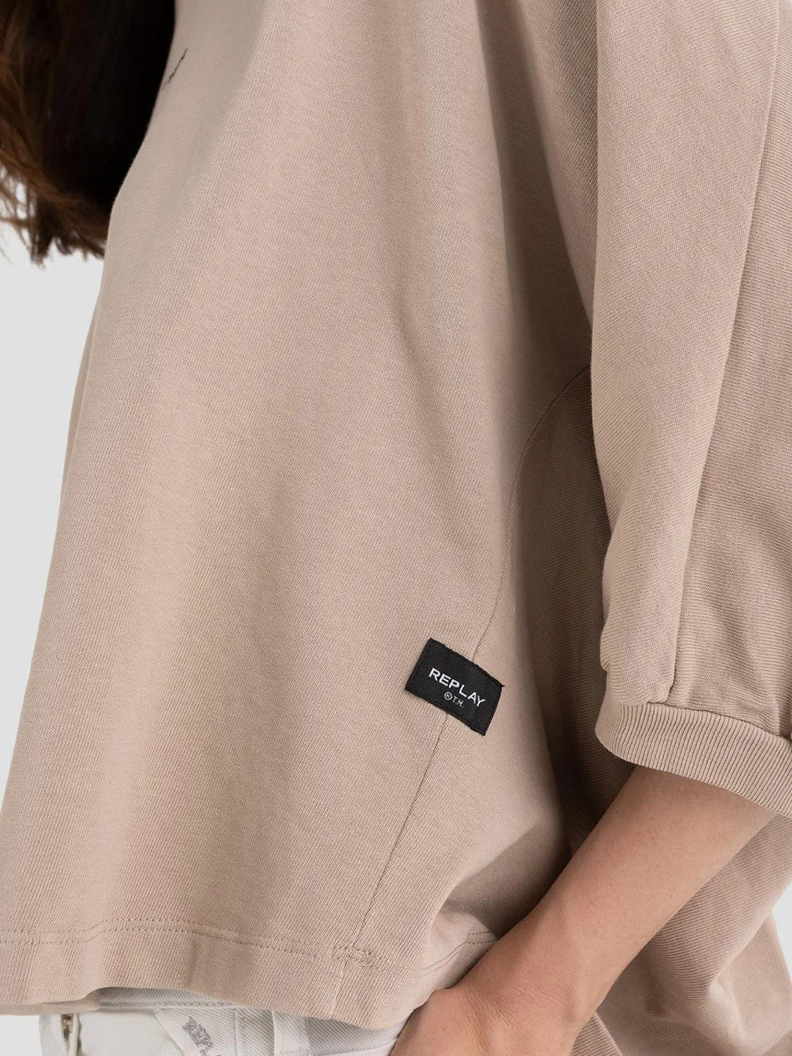 CAMISETA OVERSIZE MANGAS ABULLONADAS REPLAY