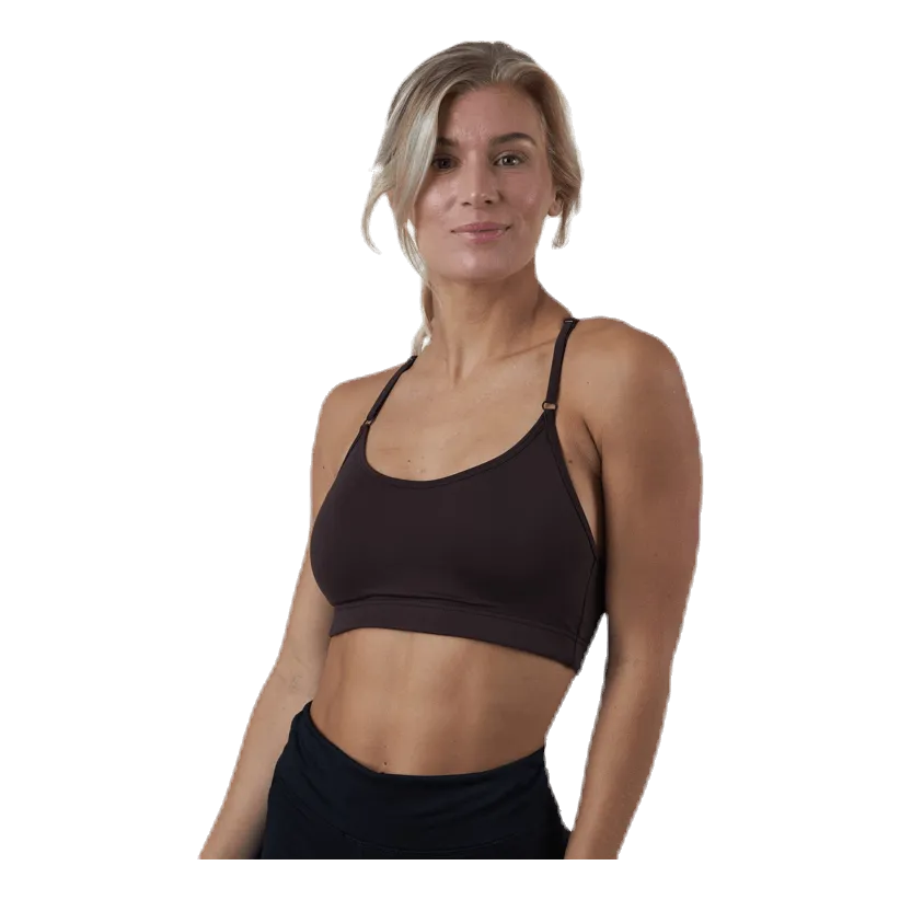 Casall Strappy Sports Bra Brown
