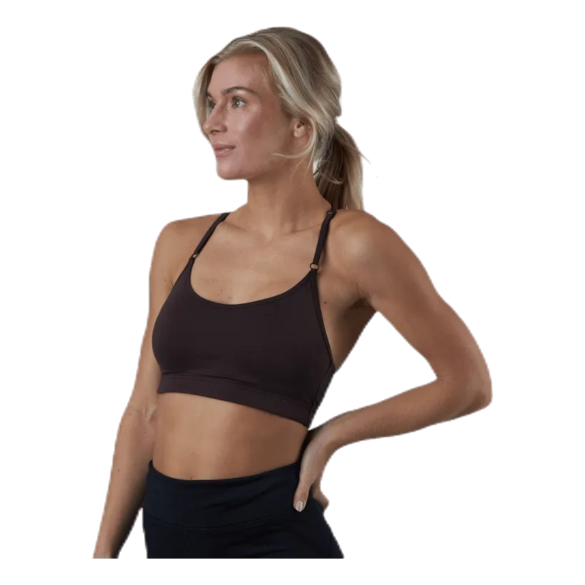 Casall Strappy Sports Bra Brown