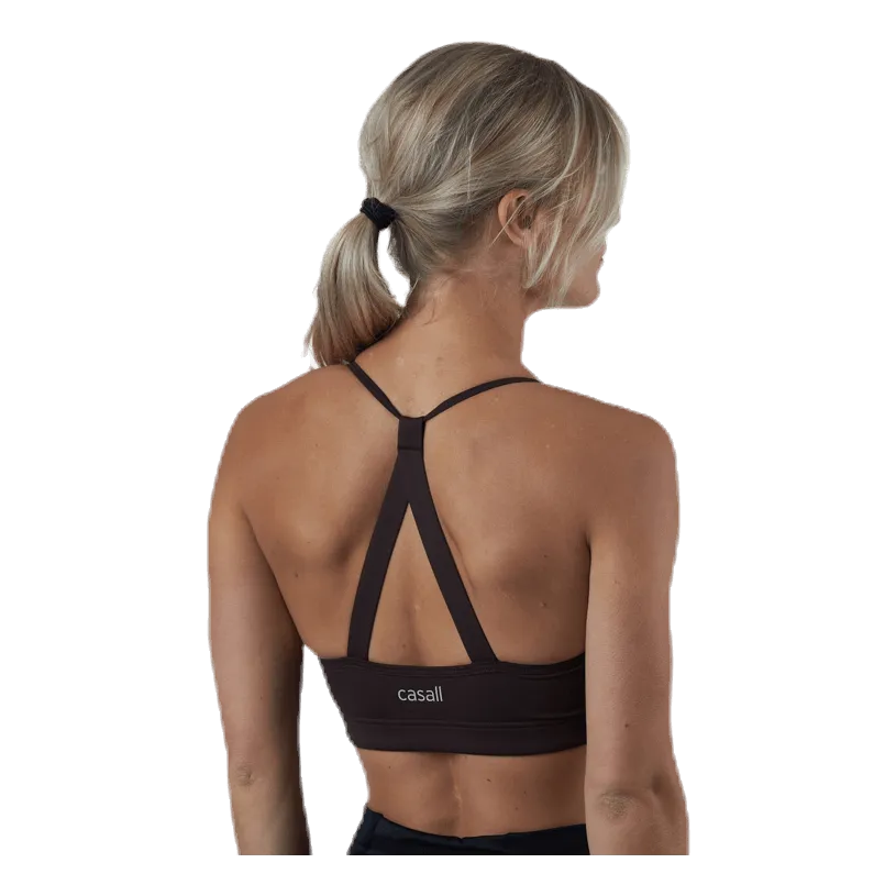 Casall Strappy Sports Bra Brown