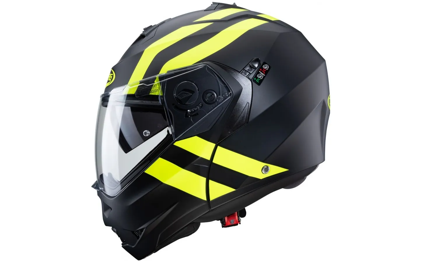 Casco Caberg Duke II Superlegend Negro Mate Amarillo Fluor|3490070603|