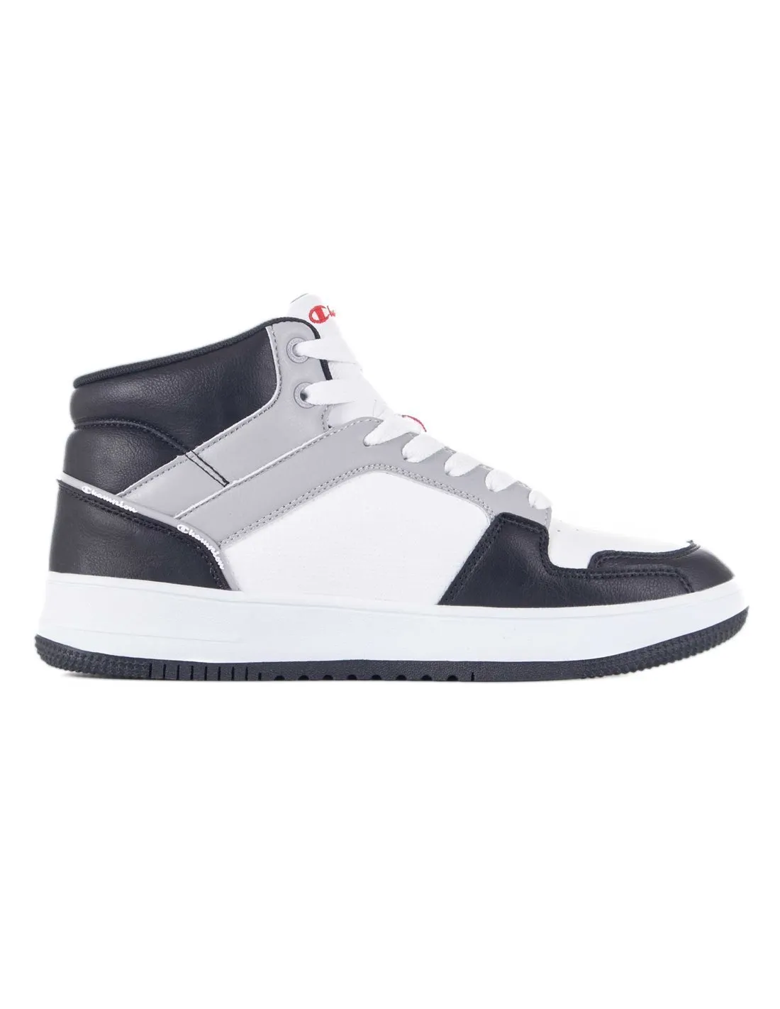 CHAMPION  ZAPATILLAS NEGRO, BLANCO Y GRIS REBOUND 2.0 MID HOMBRE