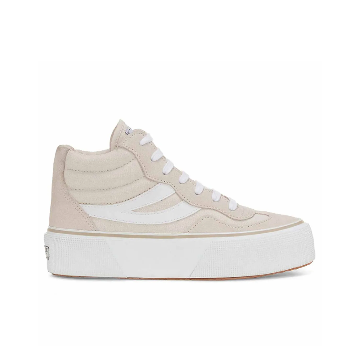 CHAMPIONES SUPERGA 3141 REVOLLEY MID PLATFORM  BEIGE