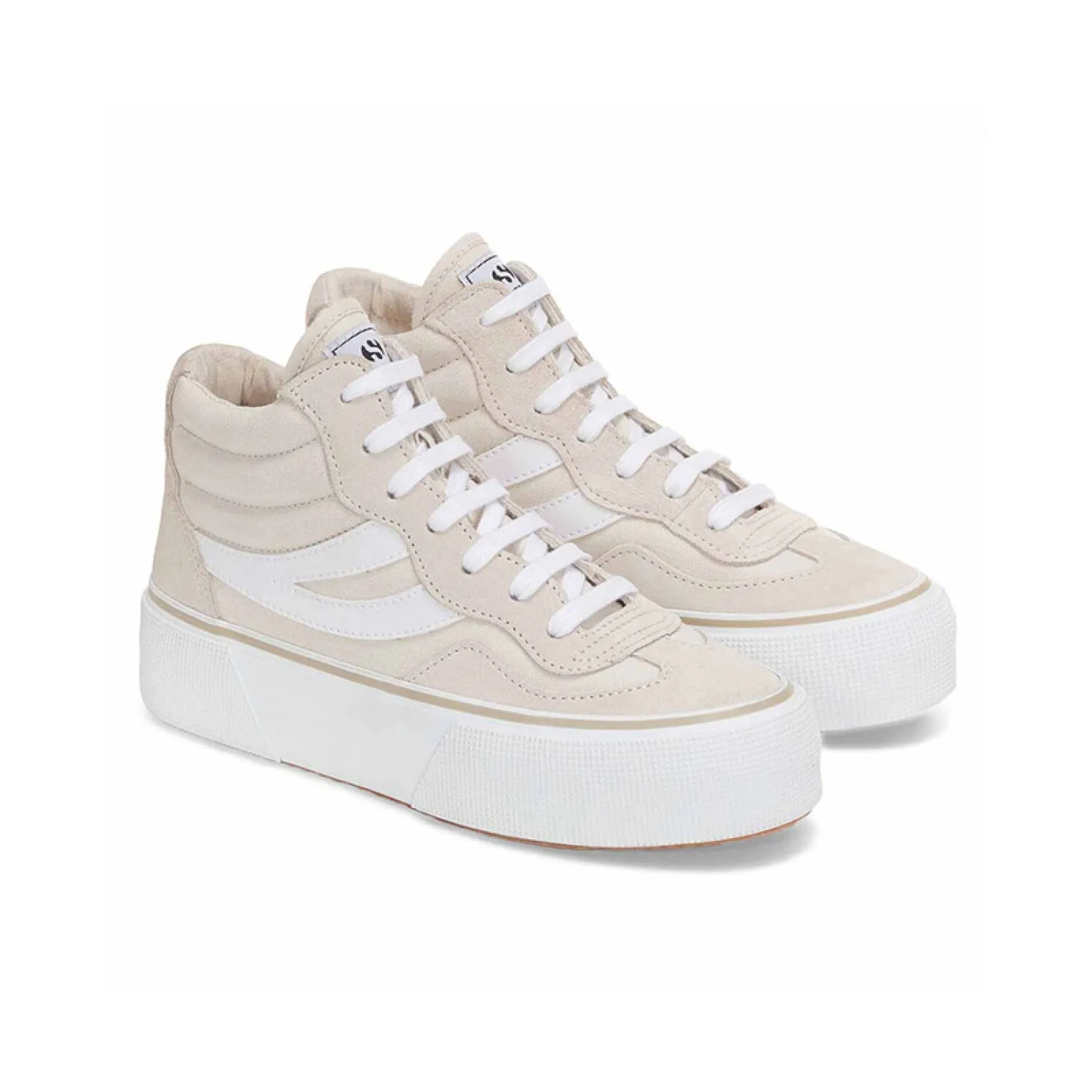 CHAMPIONES SUPERGA 3141 REVOLLEY MID PLATFORM  BEIGE