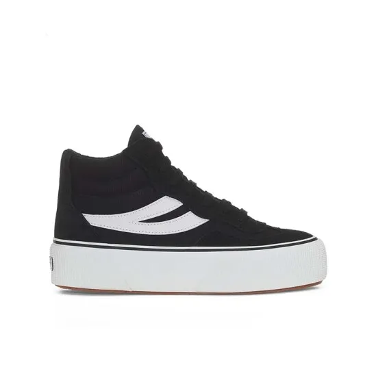 CHAMPIONES SUPERGA 3141 REVOLLEY MID PLATFORM  NEGRO