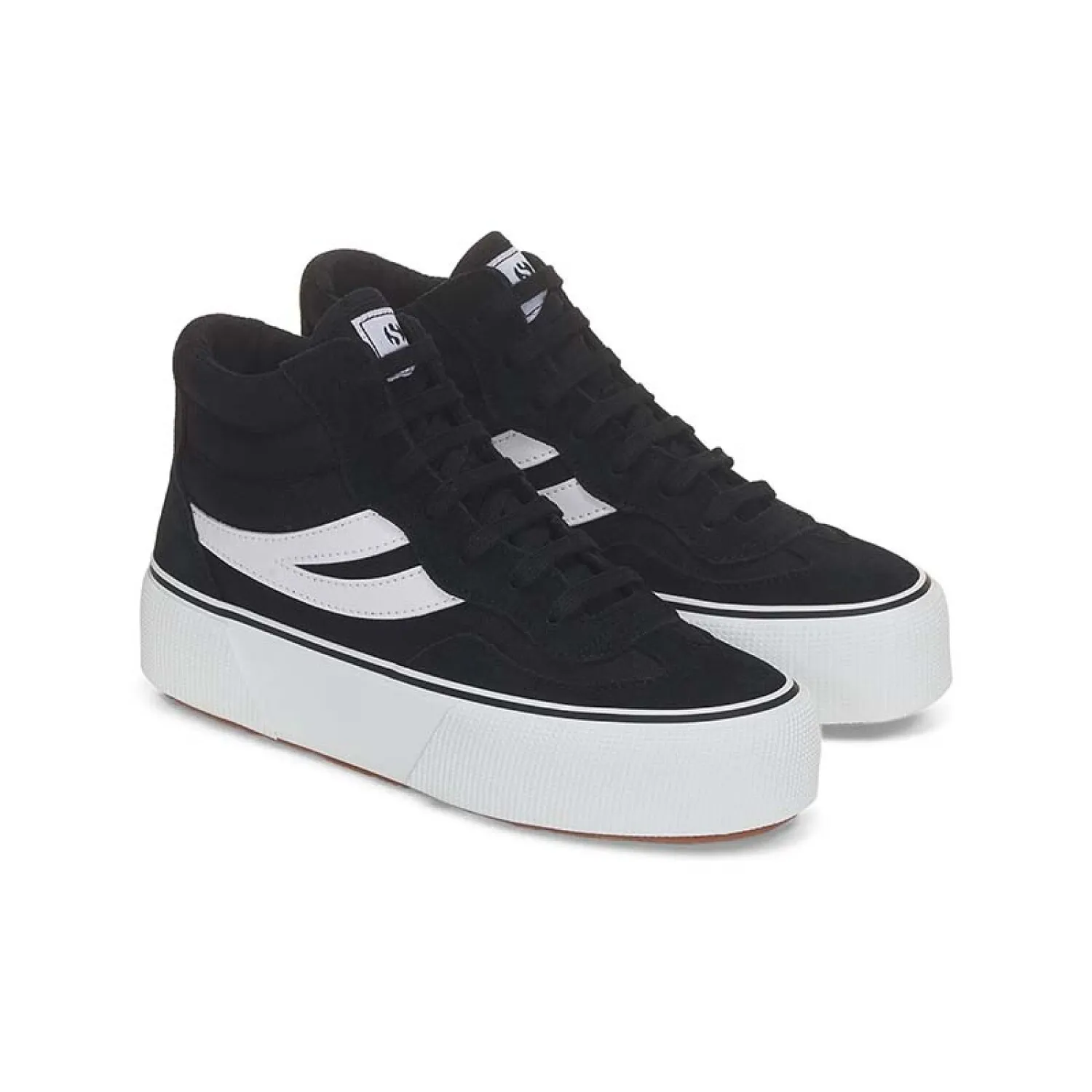 CHAMPIONES SUPERGA 3141 REVOLLEY MID PLATFORM  NEGRO