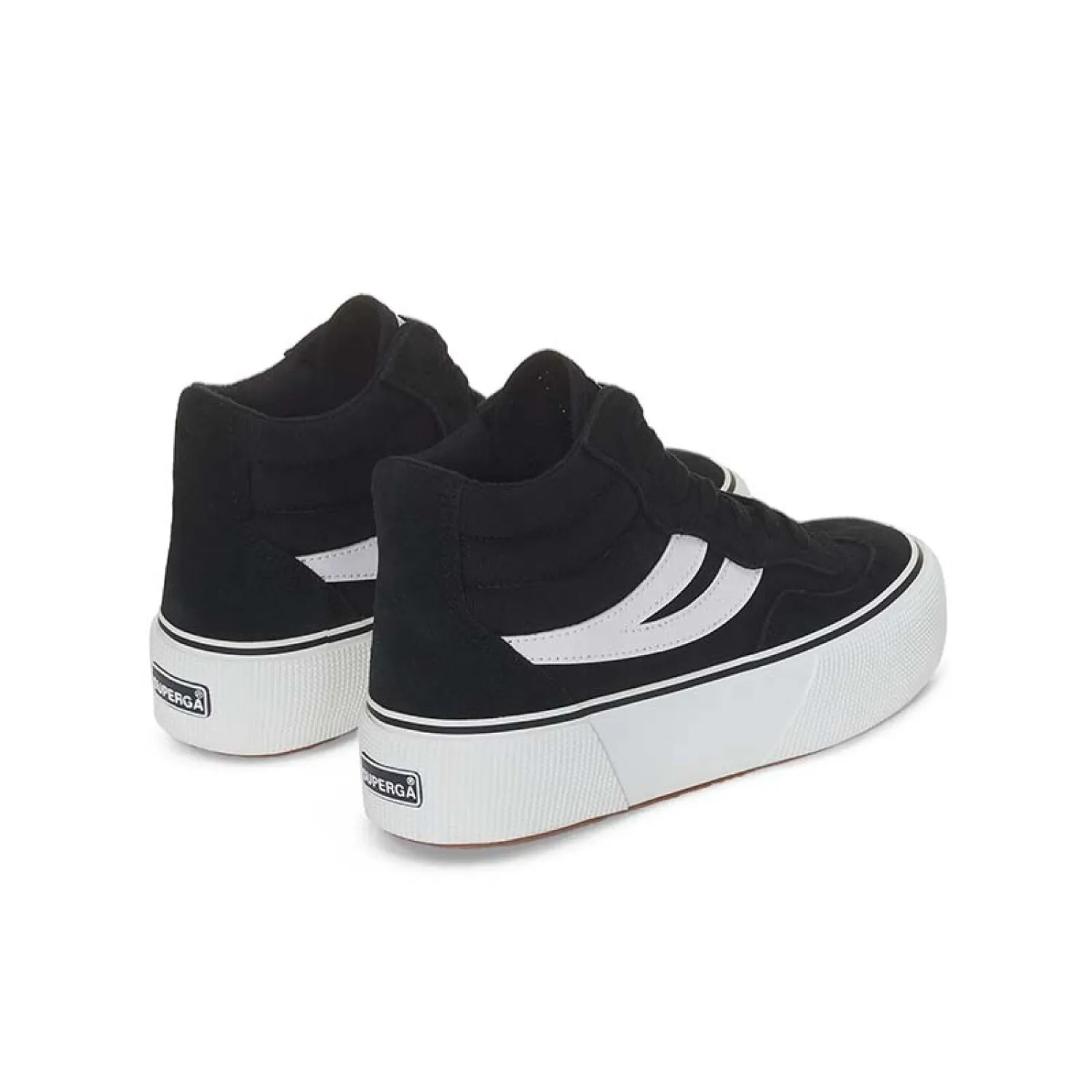 CHAMPIONES SUPERGA 3141 REVOLLEY MID PLATFORM  NEGRO