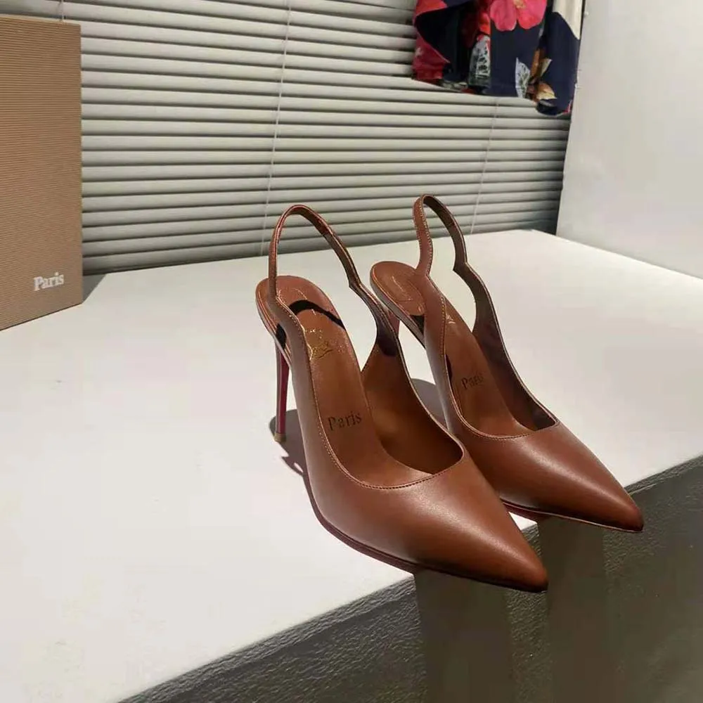 CHRISTIAN LOUBOUTIN MUJER HOT CHICK SLING 100 MM ALTURA DEL TACóNBRONCEADO