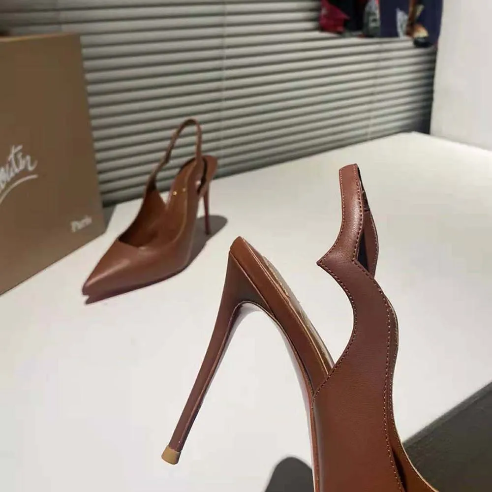 CHRISTIAN LOUBOUTIN MUJER HOT CHICK SLING 100 MM ALTURA DEL TACóNBRONCEADO