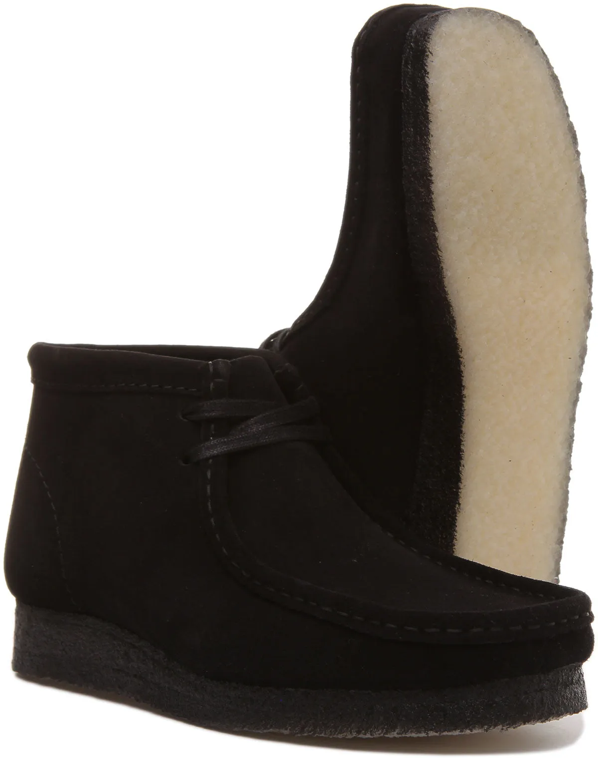 Clarks Originals Wallabee Botín de piel con cordones para hombre en cera de abejas