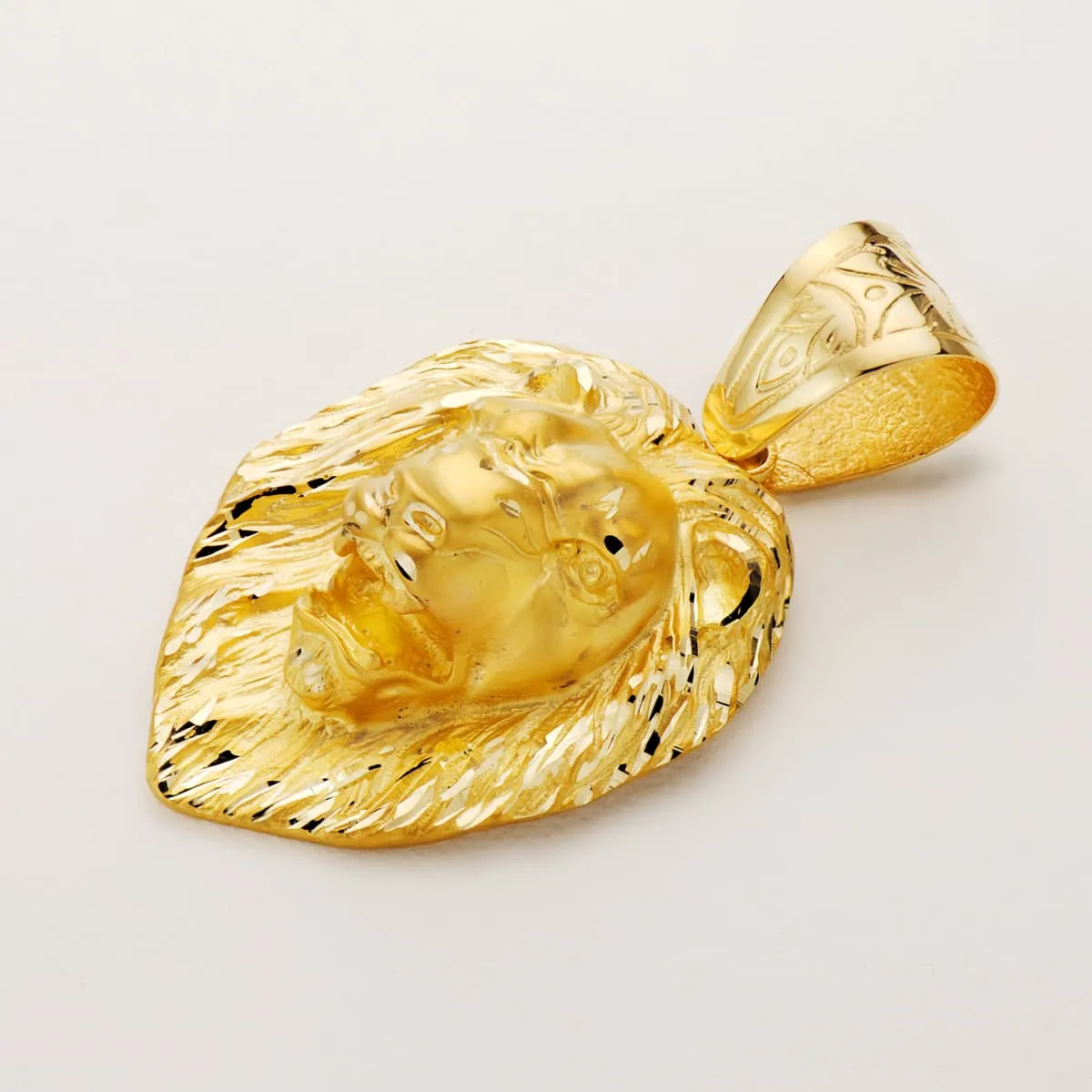 Colgante Oro Cabeza León Oro  66 x 56 mm