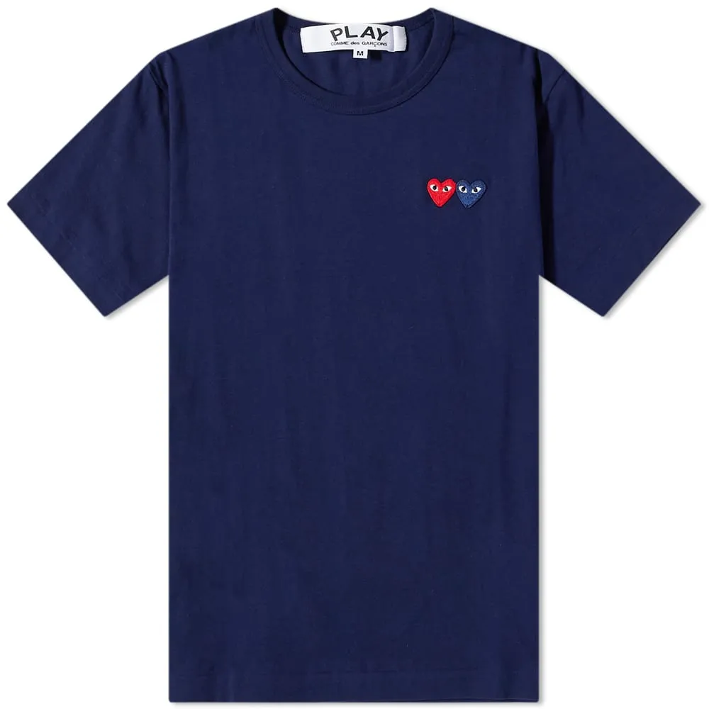 Comme des Garçons Play Double Heart Tee