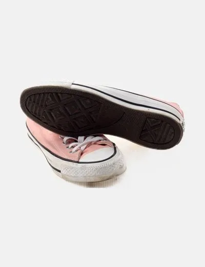 Converse Deportiva rosa cordones