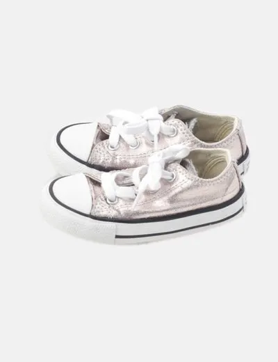 Converse Zapatilla dorada cordones