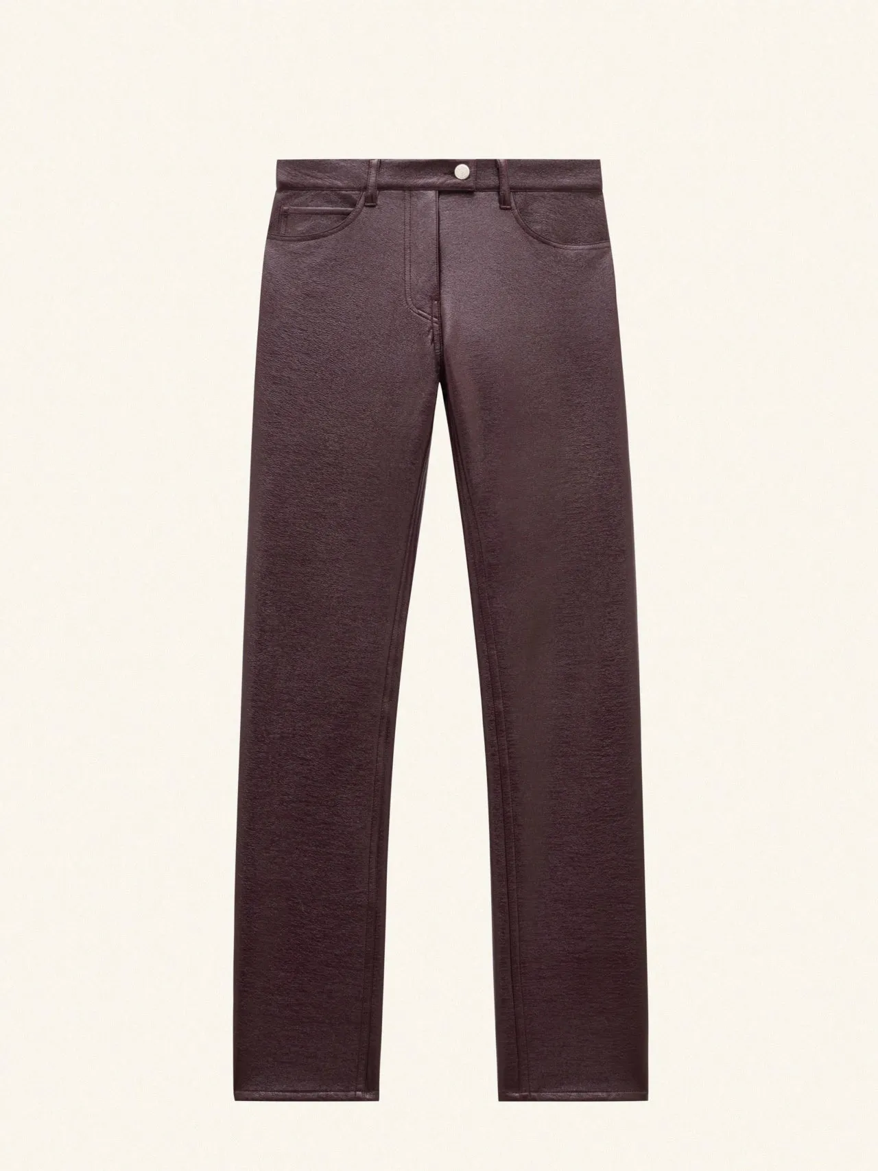 COURREGES PANTS REEDITION 5POCKET VINYL BURGUNDY