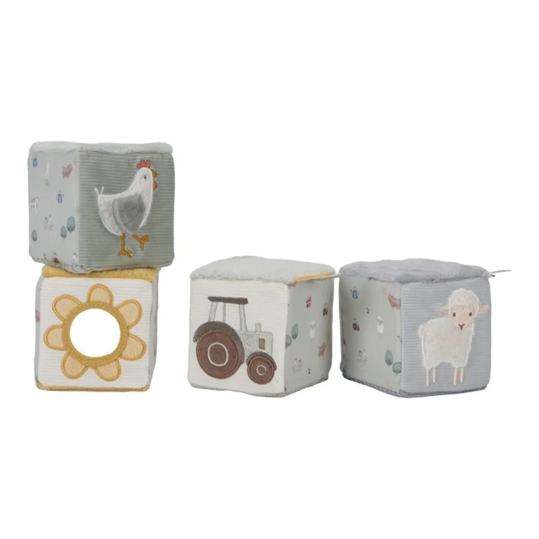 Cubos Blanditos Apilables Pequea granja · Little Dutch