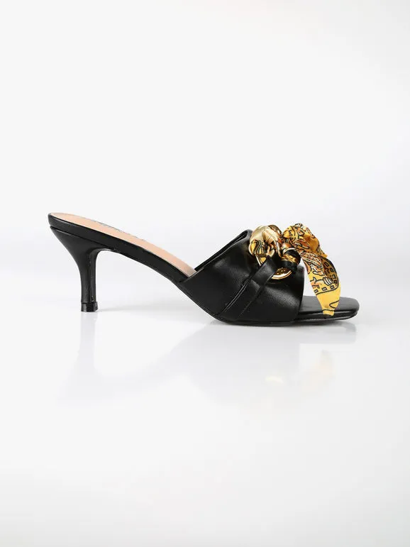 Dame Rose Babuchas de mujer con tacón y pañuelo