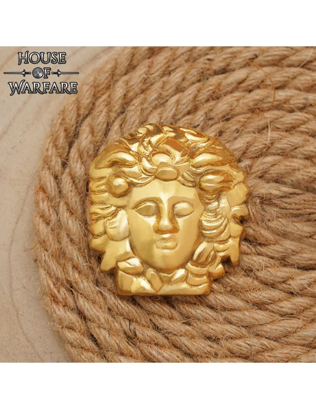 Decoración de bolsos en latón Medusa