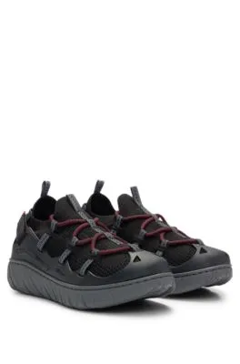 Deportivas sin cordones estilo calcetín con empeines de punto