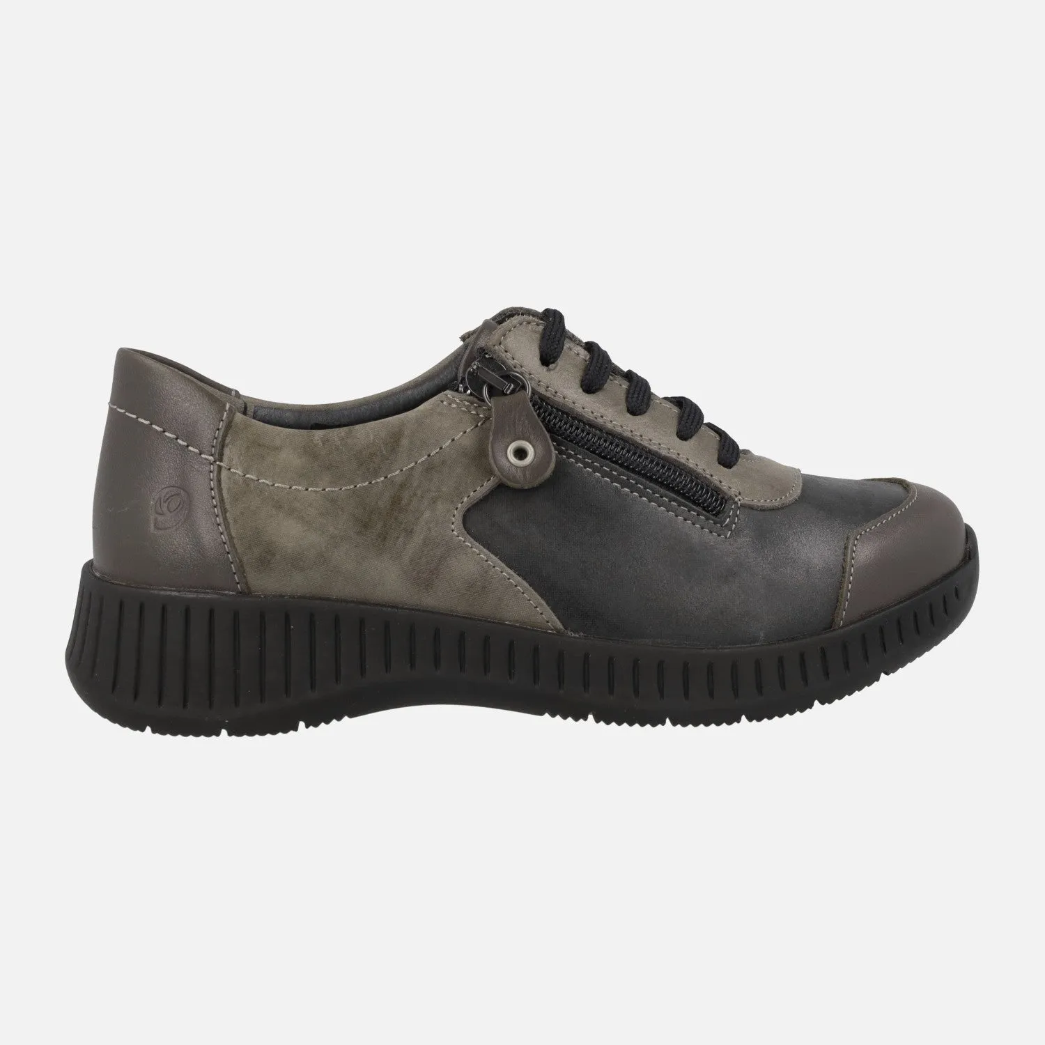 Deportivas Violet con cordones y cremallera