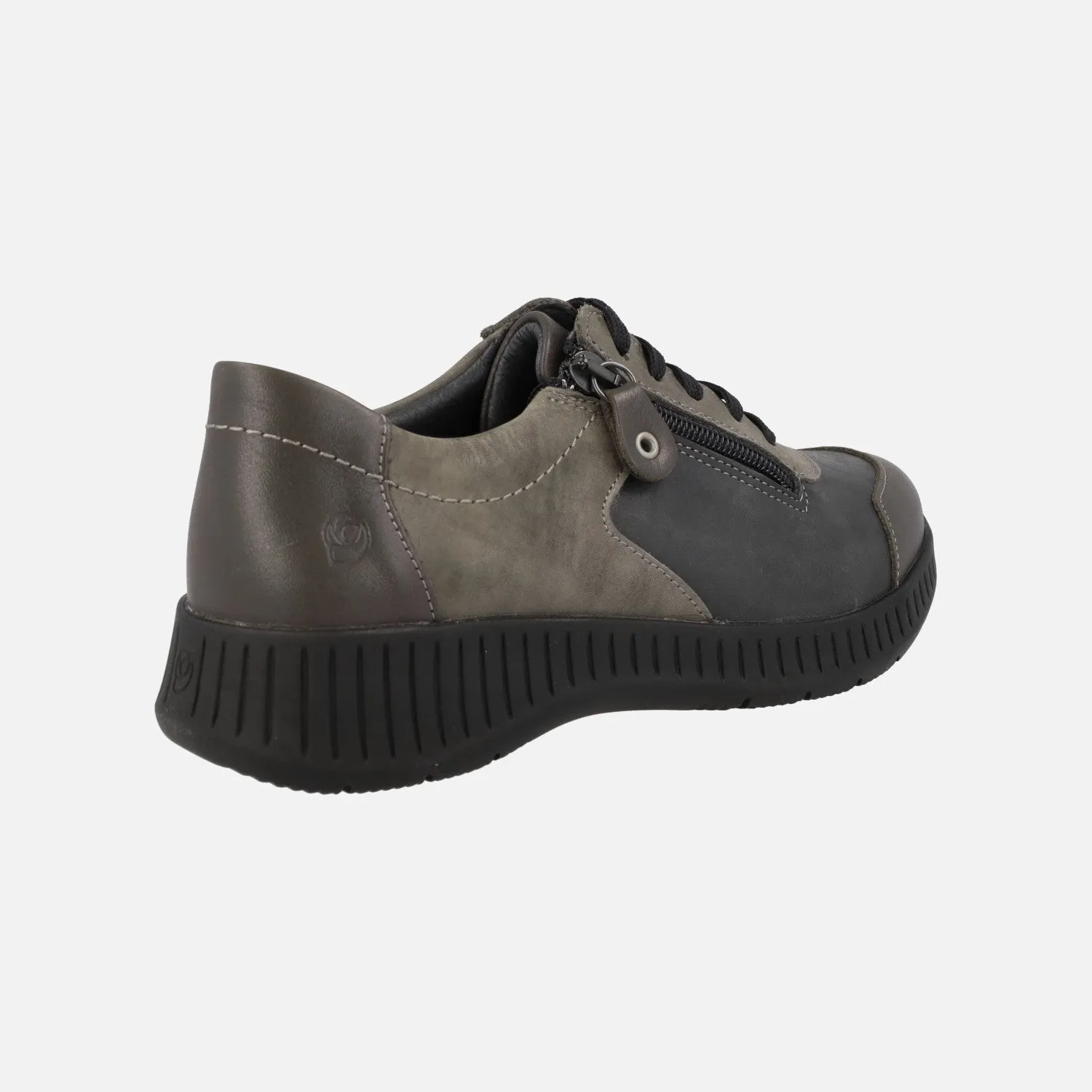 Deportivas Violet con cordones y cremallera