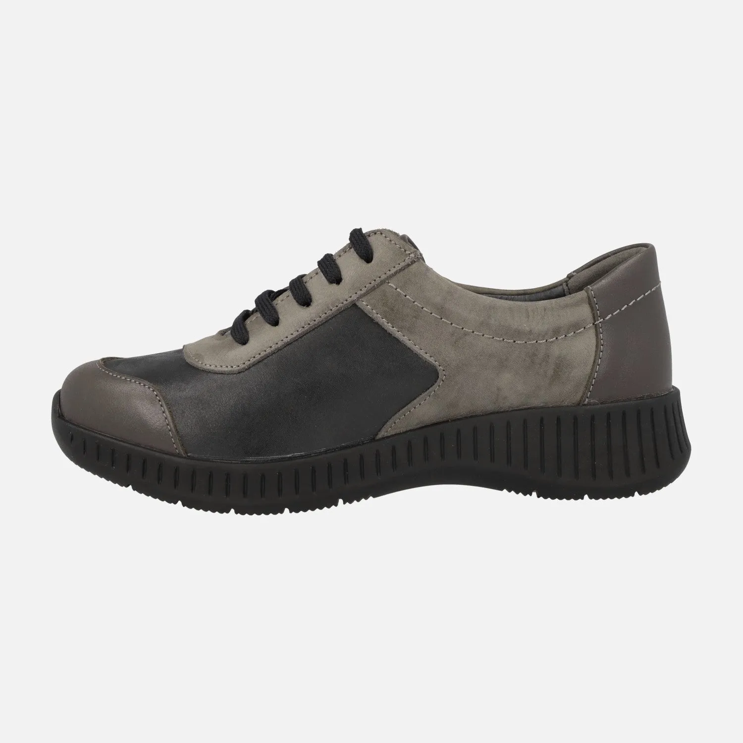 Deportivas Violet con cordones y cremallera