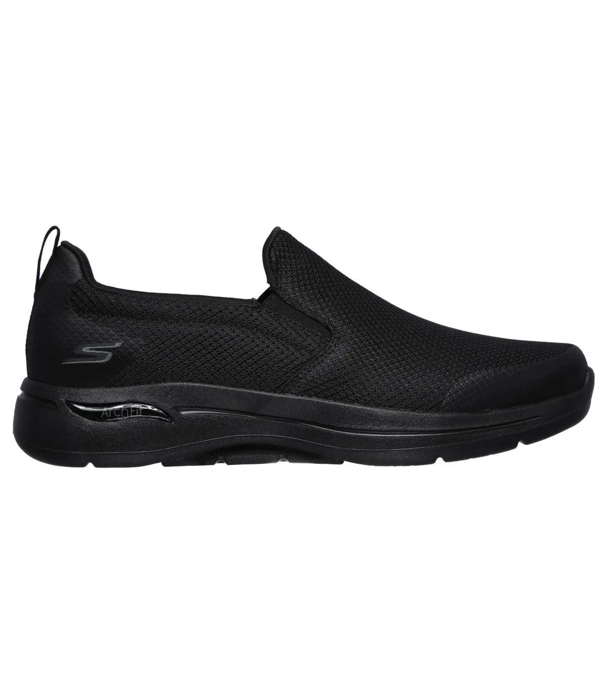 Deportivo negro sin cordones