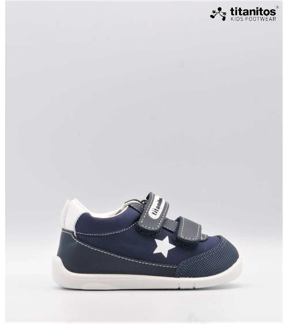 DEPORTIVOS BLANDITOS BEBE TITANITOS MARINO VELCRO